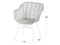 Hartman Cecilia Dining Tuinstoel Armleuningen - Ivoor Wicker