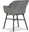 Hartman Delphine Dining Tuinstoel - Zwart/Wit Wicker