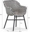 Hartman Delphine Dining Tuinstoel - Zwart/Wit Wicker