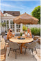 Hartman Delphine Dining Tuinstoel - Zwart/Wit Wicker