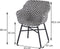 Hartman Delphine Dining Tuinstoel - Zwart/Wit Wicker