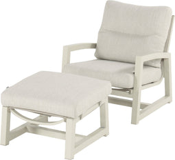 Hartman Gio loungestoel + voetenbank - Zand