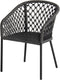 Hartman Hera Rope Dining Tuinstoel - Zwart Rope excl. Kussen