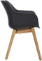 Hartman Sophie Studio dining armstoel - Carbon Black - Teak poot