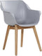 Hartman Sophie Studio dining armstoel - Misty Grey - Teak poot