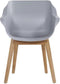Hartman Sophie Studio dining armstoel - Misty Grey - Teak poot