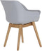 Hartman Sophie Studio dining armstoel - Misty Grey - Teak poot