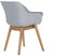 Hartman Sophie Studio dining armstoel - Misty Grey - Teak poot