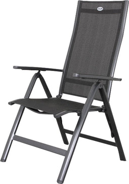 Hartman Troy - verstelbare tuinstoel - Antraciet - Aluminium