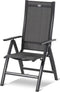 Hartman Troy - verstelbare tuinstoel - Antraciet - Aluminium