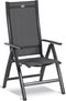 Hartman Troy - verstelbare tuinstoel - Antraciet - Aluminium