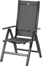 Hartman Troy - verstelbare tuinstoel - Antraciet - Aluminium