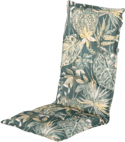 Hartman tuinkussen - mason petrol - hoge rug - 123x50x10cm