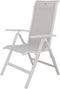 Hartman verstelbare stoel - tuinstoel Aruba - beige textileen / wit frame - aluminium