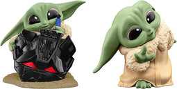 Hasbro Star Wars - 2Pack Grogu Helmet Hijinks & PeekABoo 6 cm Verzamelfiguur - Bounty Collection - Multicolours