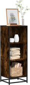 vidaXL - Boekenkast - 40x35x107,5 - cm - bewerkt - hout - gerookt - eikenkleurig
