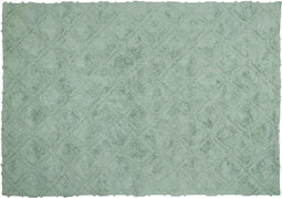 HATAY - Laagpolig vloerkleed - Groen - 160 x 230 cm - Katoen