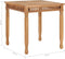 vidaXL - Tuintafel - 80x80x80 - cm - massief - teakhout