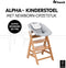 Hauck Alpha Kinderstoel - Newborn Set Pre - FSC® - gecertificeerd – Nature Grey