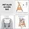 Hauck Alpha Kinderstoel - Newborn Set Pre - FSC® - gecertificeerd – Nature Grey