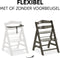 Hauck Alpha+ Select - Kinderstoel - Houtskool FSC® gecertificeerd beukenhout - Charcoal