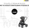 Hauck Premium Walk N Care Buggy - hoogteverstelbare zitting - donkergrijs