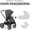 Hauck Premium Walk N Care Buggy - hoogteverstelbare zitting - donkergrijs