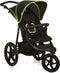 Hauck Runner Buggy - Grote luchtbanden - Compact opvouwbaar - Black/Neon Yellow