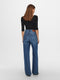 ONLY ONLHOPE EX HW WIDE DNM ADD465 NOOS - Dames Jeans - Wijd vallend 5 pocket model met hoge taille - Maat 30/32