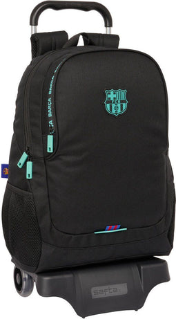 Schoolrugzak met Wielen F.C. Barcelona Zwart 32 x 44 x 16 cm