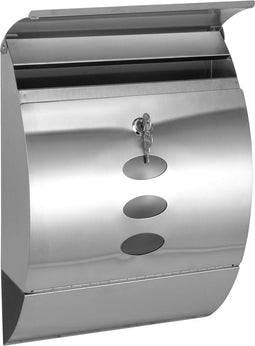 Haushalt 60117 - Brievenbus - met krantencompartiment - RVS