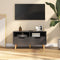 vidaXL - Tv-meubel - 90x40x48,5 - cm - bewerkt - hout - grijs