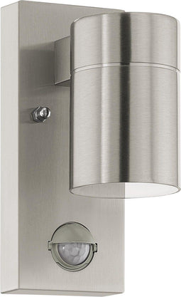 EGLO Riga 5 - Wandlamp Buiten - Bewegingssensor - RVS - H 16,5 cm
