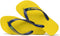 Havaianas Brasil Logo Teenslippers Unisex - Geel/Blauw - Maat 33/34