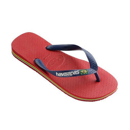 Havaianas Brasil Logo Teenslippers Unisex - Red
