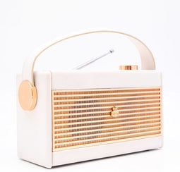 GPO Retro Darcy - Portable Radio - Voorkeuzezenders Alarmfunctie - Wit