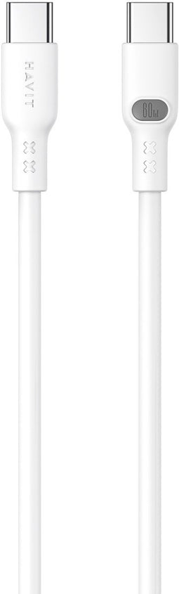 Havit 6939119066246 USB-kabel 1 m USB C Wit