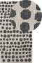 HAVRAN - Vloerkleed - Zwart - 80 x 150 cm - Wol
