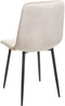 HAVRE - Eetkamerstoelen set van 4 - Beige - Fluweel