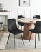 HAVRE - Eetkamerstoelen set van 4 - Zwart - Fluweel