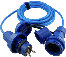 HAWA R7035 Stroom Verlengkabel 16 A Blauw 10.00 m