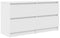 vidaXL - Tv-meubel - 100x35x54 - cm - bewerkt - hout - wit