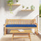 vidaXL - Ligbedkussens - voor - Bank - 2 - stuks - Koninklijk - Blauw - 200x40x8 - cm - Oxford - Stof