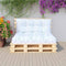 vidaXL - Palletkussens - 2 - st - stof - bladpatroon