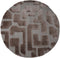 Veer Carpets Liana - Vloerkleed - Hoog-laag patroon - Bruin ø160 cm