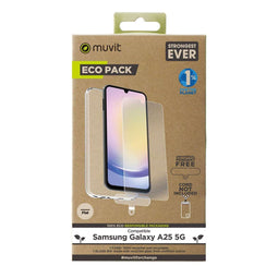 Muvit for Change Galaxy A25 5G - Telefoonhoes - Inclusief schermbeschermer van getempereerd glas
