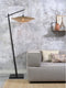 GOOD&MOJO Vloerlamp Kalimantan - Zwart/Naturel - 80x60x176cm - Scandinavisch,Bohemian - Staande lampen voor Woonkamer - Slaapkamer