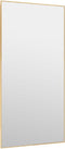 vidaXL - Deurspiegel - 50x100 - cm - glas - en - aluminium - goudkleurig