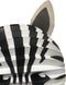 Haza Lampion zebra - 20 cm - zwart/wit - papier - Sint maarten/kinderfeestje lampionnen