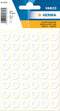 Haza Original Etiketten 240 Stuks 12 Mm Wit
